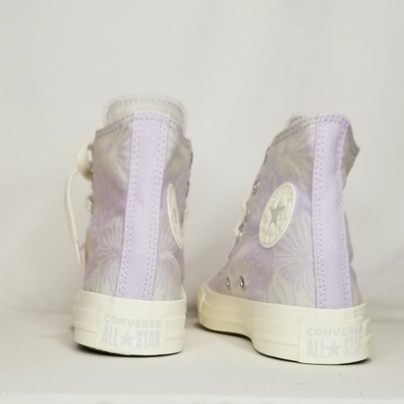 Converse Chuck Taylor All Star Floral Print Sneaker Women's Size 5.5 Lilac NWT - Picture 5 of 8